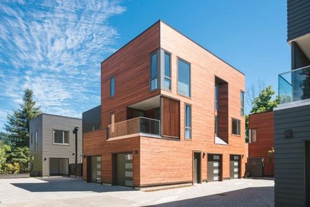 Modern completed building exterior